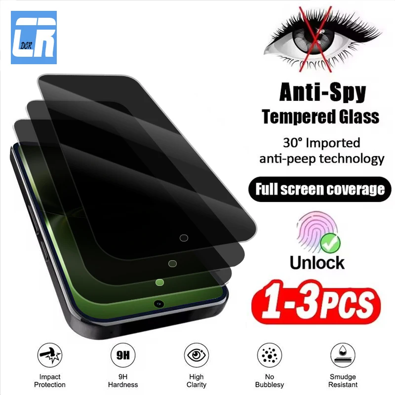 

1-3Piece Anti Spy Tempered Glass for Vivo X300 Ultra X300S X300 FE Privacy Screen Protector for Vivo V70 Elite Protective Film