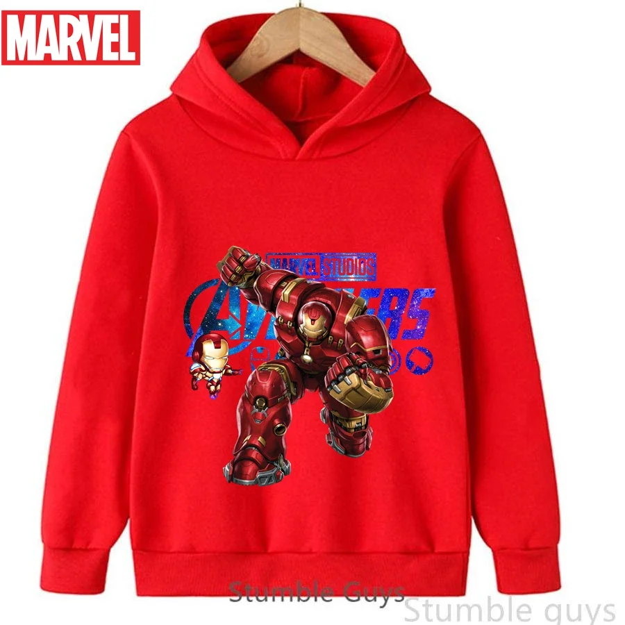 

Avengers Kids Sweatshirt Iron Man Autumn 3-13Y Boys Clothes Girls Marvel Hooded Breathable Wear