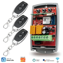 Smart Wifi Universal Garage Remote Control 433MHz Receiver & 433.92MHz Transmitter Switch Garage Door Opener Works With Tuya APP
