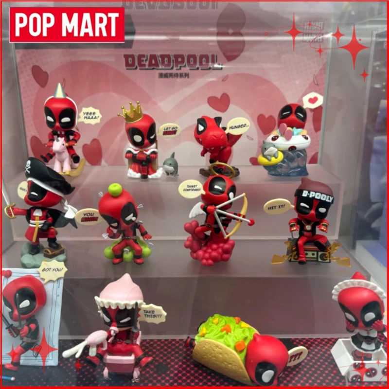 

POP MART Marvel Deadpool Series слепая коробка Guess Bag украшение для рабочего стола милая модель подарок игрушки для девочек аниме