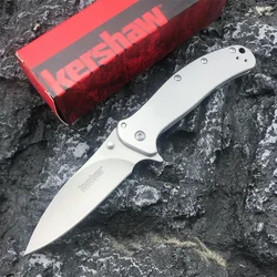 KS 1730 Folding Pocket Knife 8Cr13Mov Blade Quality Outdoor EDC Camping Hiking Knife Survival Hunting Tool Gift