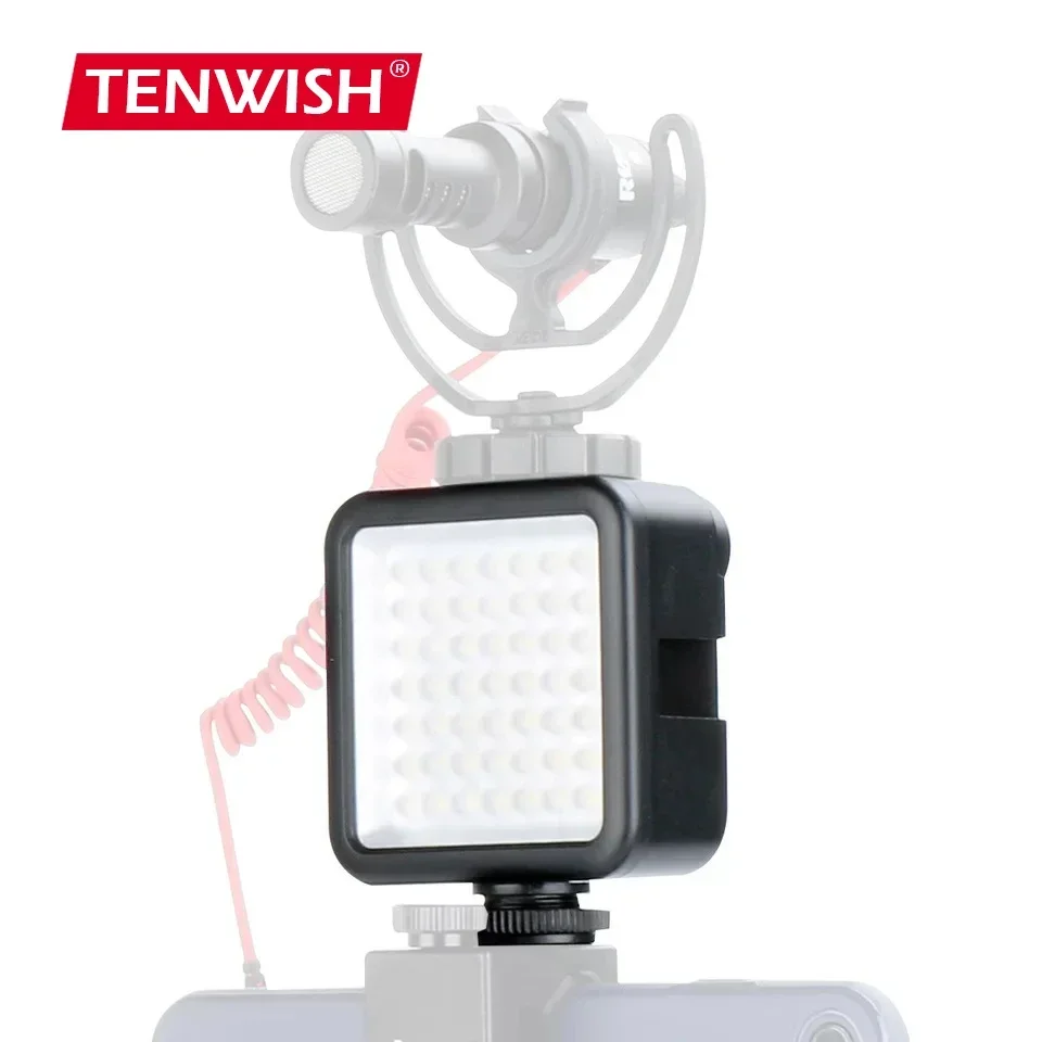 Pocket Size Dimmable LED Fill Light Battery Powered Combinable on-Camera Lamp Hotshoe 1/4