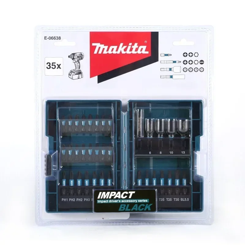 Elétrica Chave De Fenda Bits Set, Impacto Socket Set, Broca, Ferramenta de Reparação Profissional, Acessórios, Makita