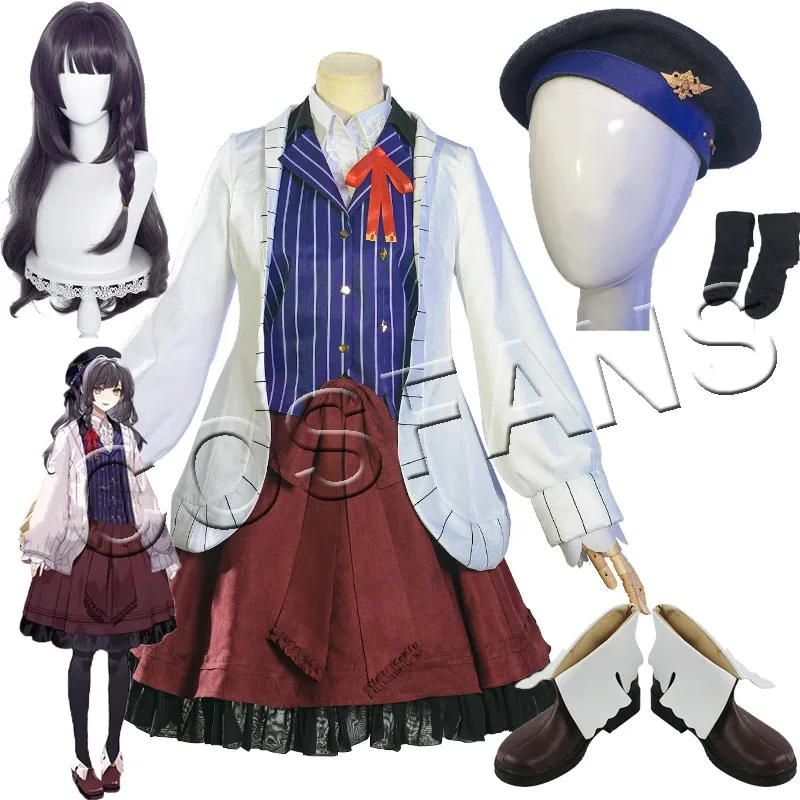 

Лили 123Аниме «Путешественник во времени и космическую героине», униформа Лолиты, Dailydress, карнавальный костюм для мужчин, Хэллоуин, фу