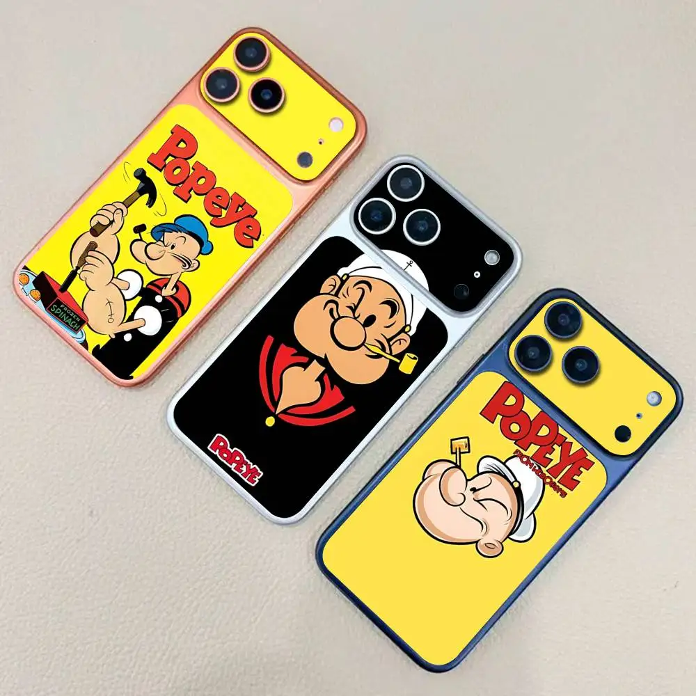

Cartoon Animation P-PopeyeS Retro For IPhone 17 Pro 17 Pro Max Rear Skin Wrap Decal Protective Sticker