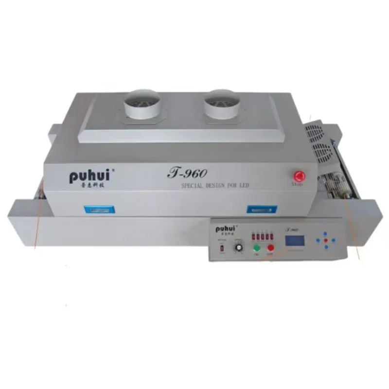 T-960 Professional SMT Reflow Oven - 5-Zone IR + Hot Air For High-Accuracy Soldering