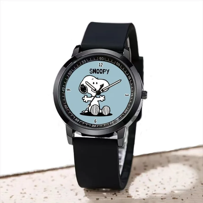 New Snoopy Cartoon Kawaii Watch Men and Women Students Fashion Cartoon Cute Trendy Fun Pointer Quartz Watch Gift view 5