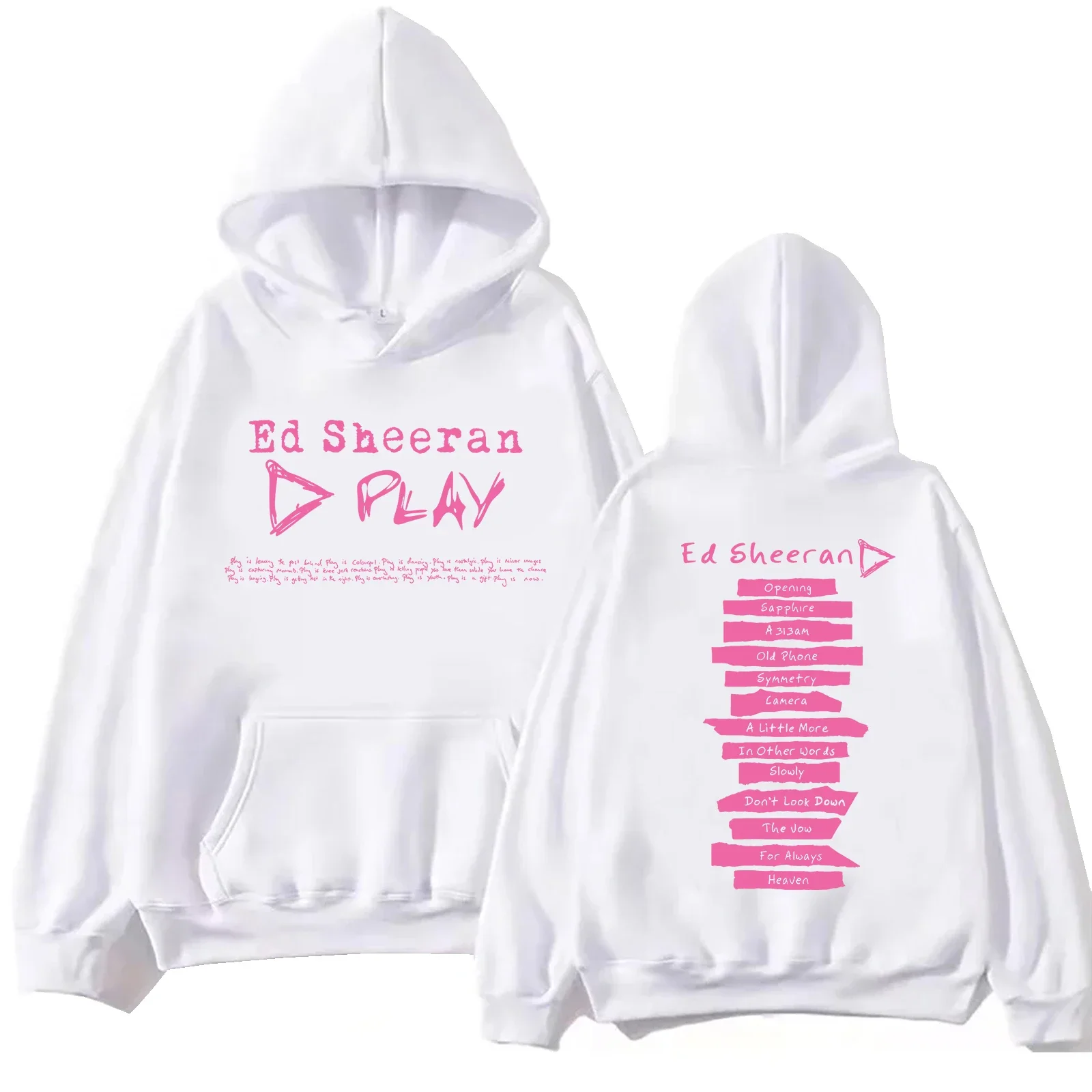 Ablum Harajuku الهيب هوب البلوز Y2k الملابس هوديي الرجال إد شيران جولة 2025 هوديي الرجال النساء إد شيران اللعب #2