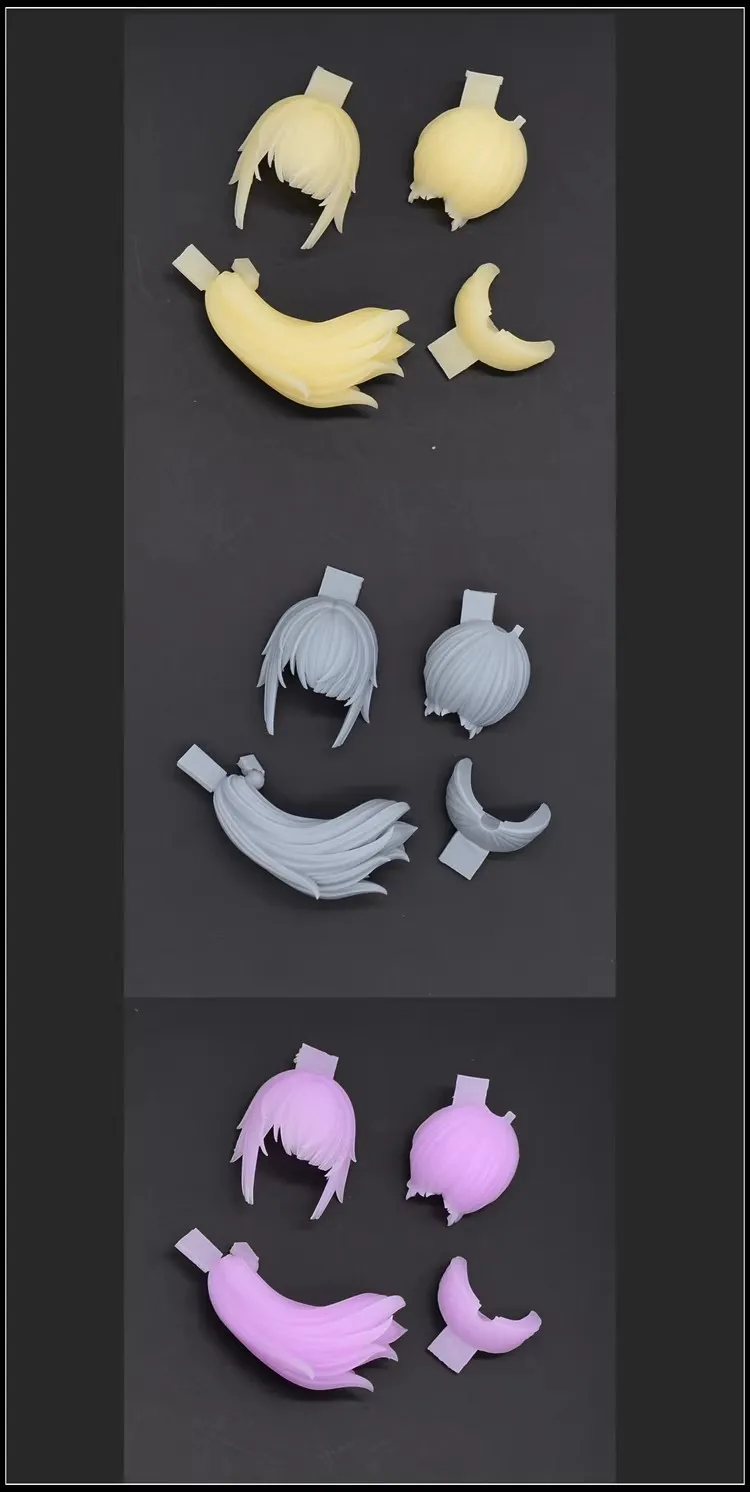 

Snail SH STUDIO 1/12 Mecha Girl Goddess Device Three Color Hair Style D4 Group Resin GK Modified Parts Model In Stock