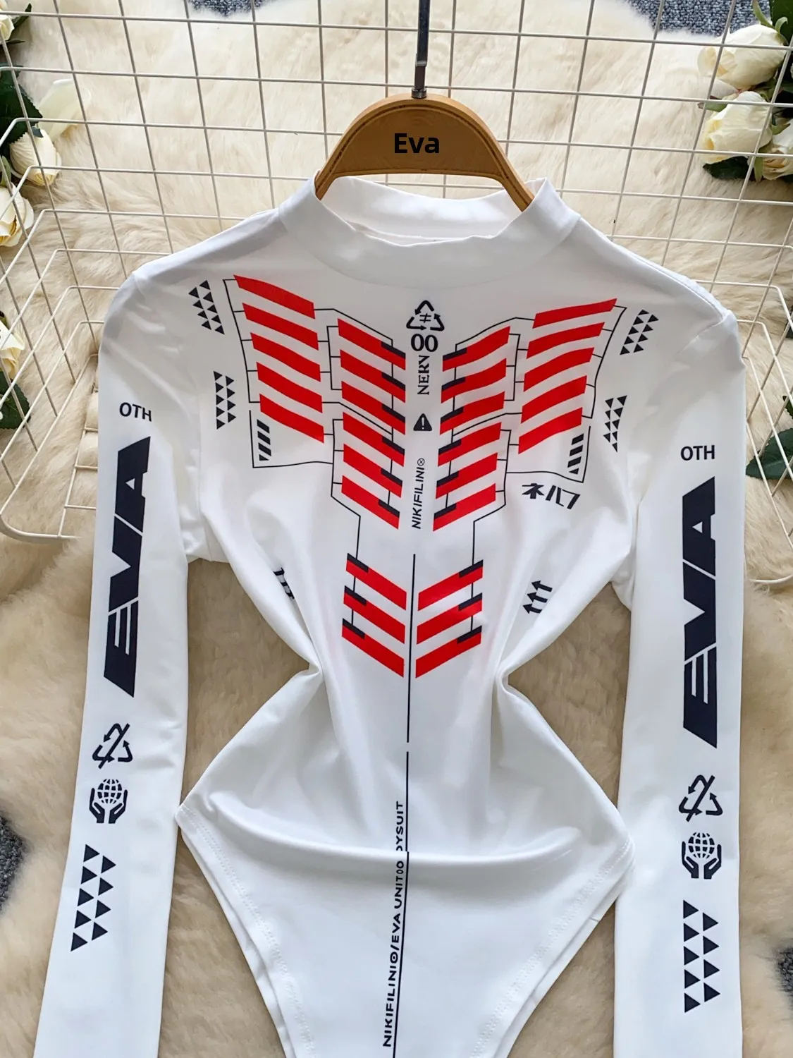 Tutina da motociclista slim fit Sle Long Sve f a collo alto per donna Summer Streetwear Tuta corta a vento alla moda per ragazza calda