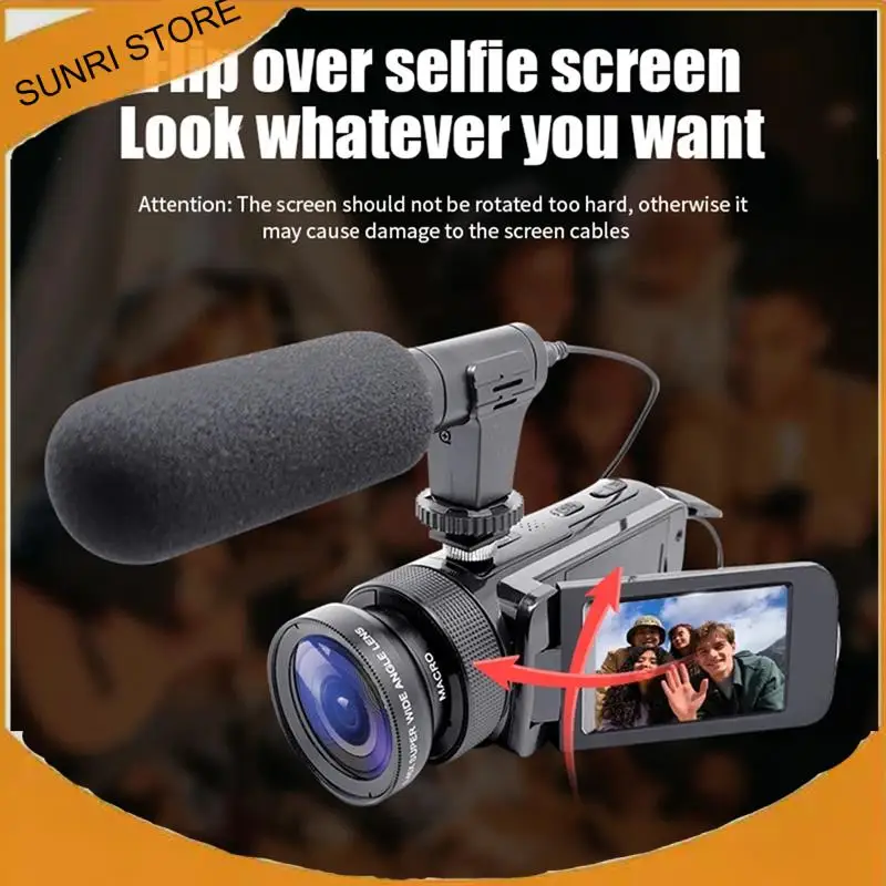

SUNRI-Digital Camera With External Microphone 16MP Digital Camera Digital Camera For Family Photography