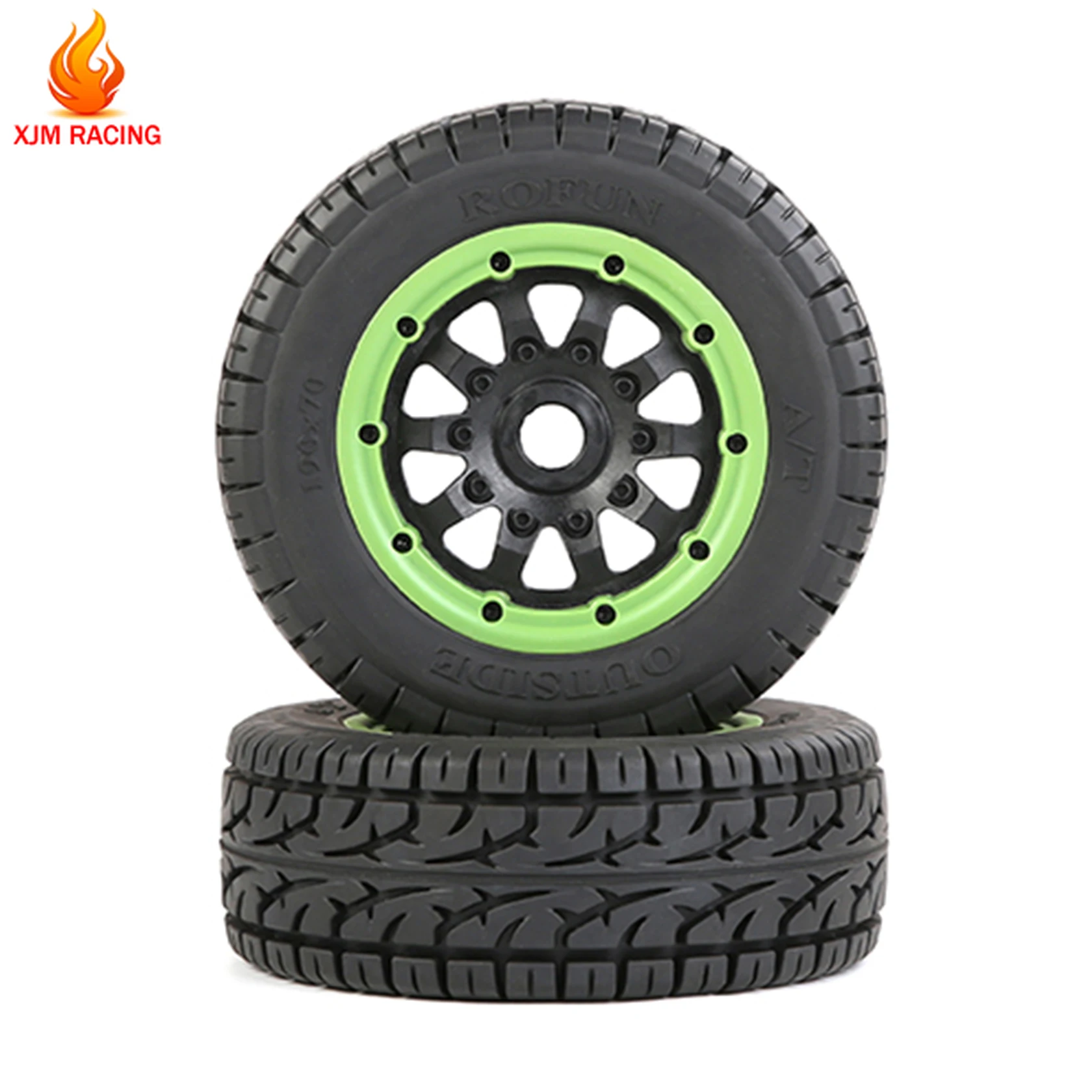 All Terrain Wheel Tires Assembly Kit for 1/5 LOSI 5IVE-T ROFUN ROVAN LT SLT V5 BAJA 5S KINGMOTOR X2 TRUCK RC CAR RACING PARTS