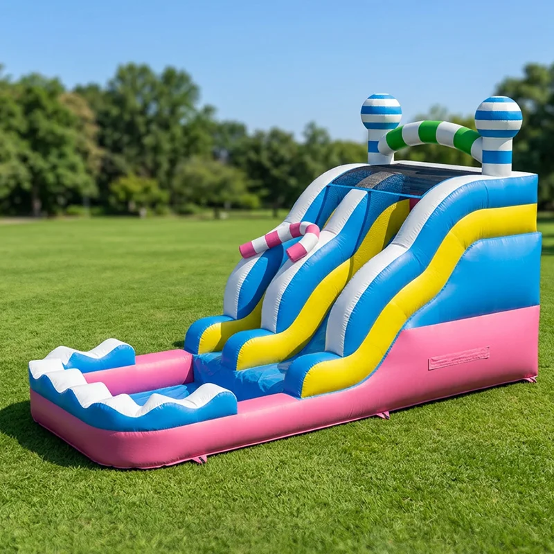 

Надувная водная горка-батут для домашнего использования, большая, для прыжков