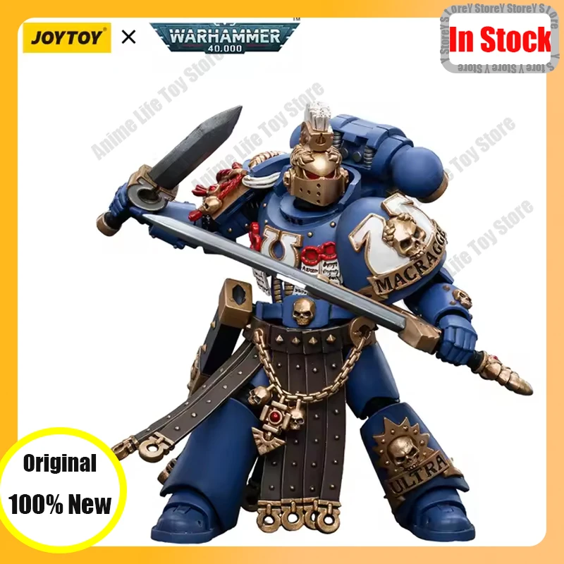 

In Stock JOYTOY Warhammer 40K 1/18 Action Figure Ultramarines Honour Guard Chapter Champion Anime Figures Toys Model