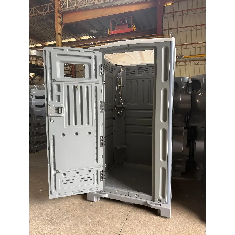 Portable toilet shower, mobile outdoor shower, long-term public use, plastic material