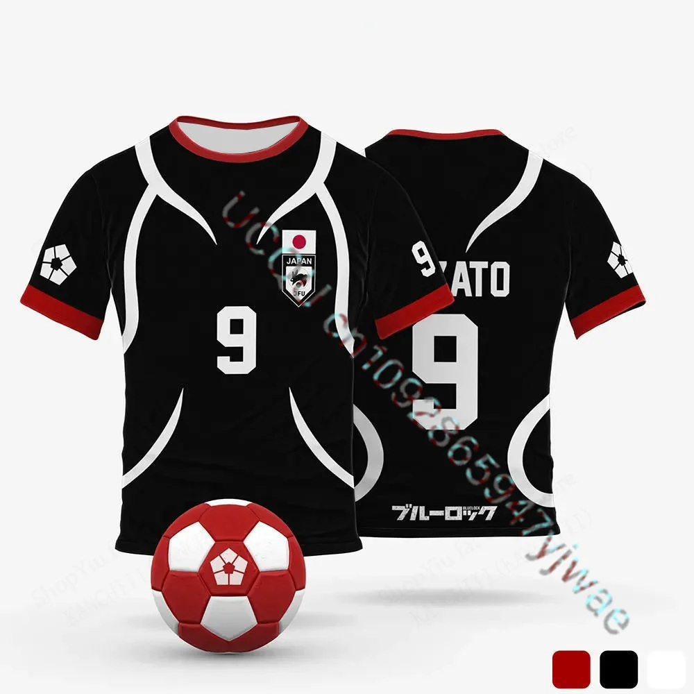 3D-Druck Sport Feuchtigkeitsableitendes Atmungsaktives Herren T-Shirt Japan Anime Itoshi Sae Fußballtrikot Trainingsshirt Erwachsenen T-Shirt – Detail 8