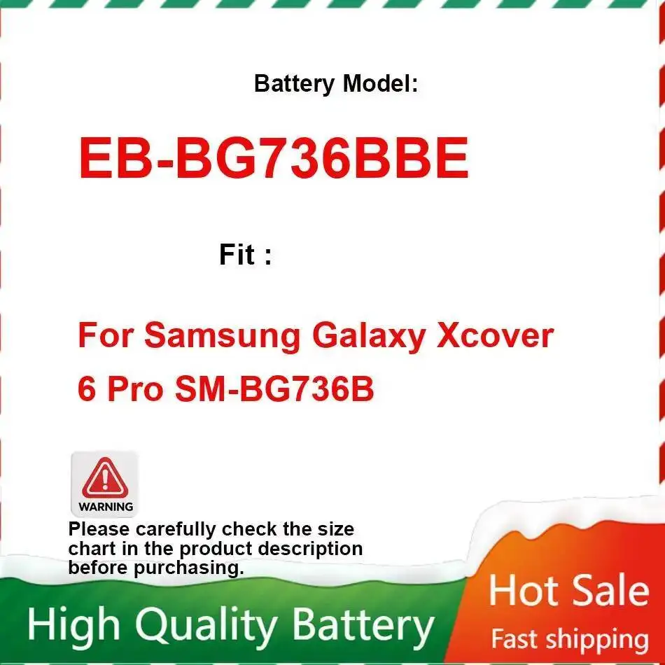 

4500 мАч, быстрая доставка, высокая производительность EB-BG736BBE для Samsung Galaxy Xcover 6 Pro SM-BG736B, аккумулятор для мобильного телефона