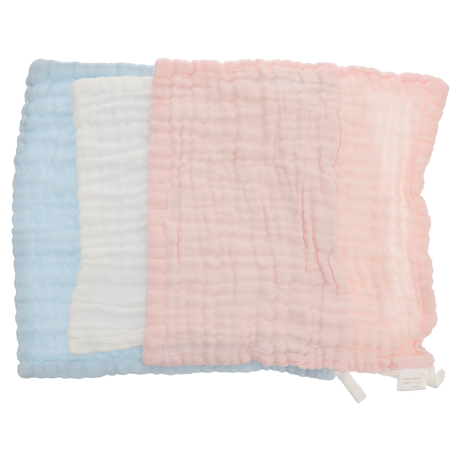 

3Pcs Baby Burp Cloths Cotton Gauze Saliva Towels Muslin Face Washcloths Newborn Drool Towels Soft Breathable Baby Washcloths