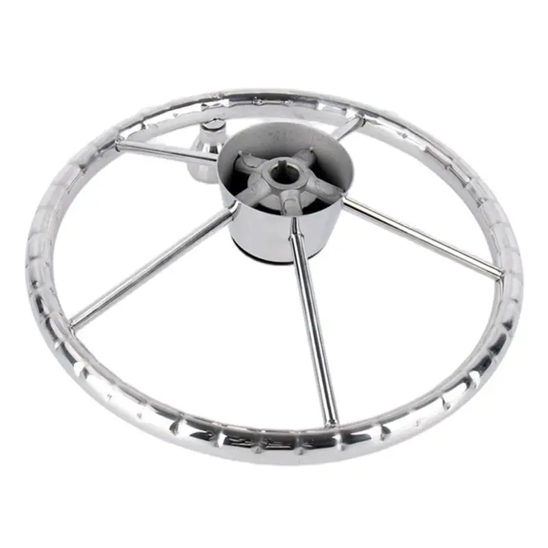 Marine Boat Steering Wheel With Antislip Handle 5 Spoke Design For Fishing Boats And Small Yacht