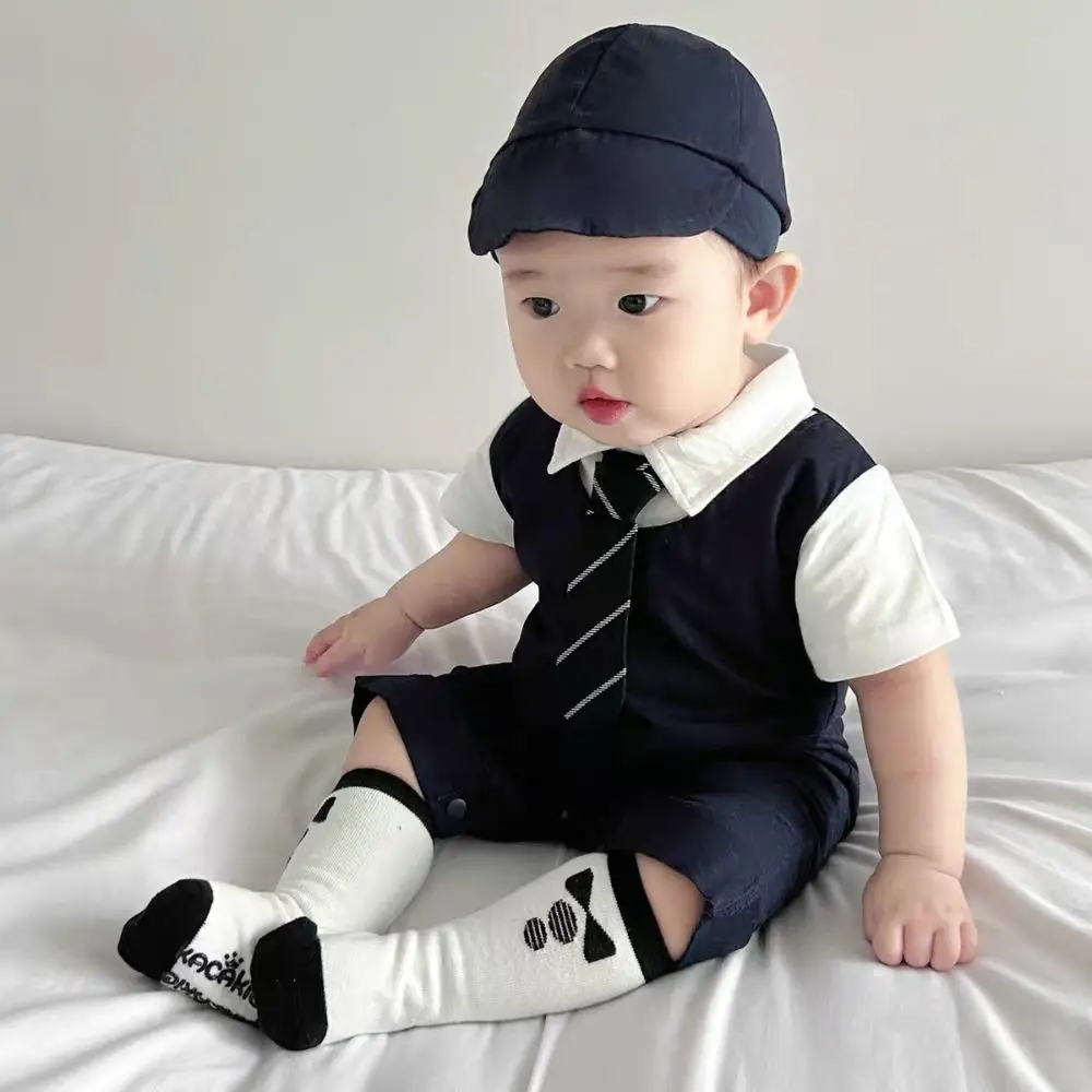 

Soft False Two-piece Baby Jumper Romper Fluffly Toddle Romper Infant Jumpsuit Cotton Bodysuit Newborn Shorts Climb Suit Baby