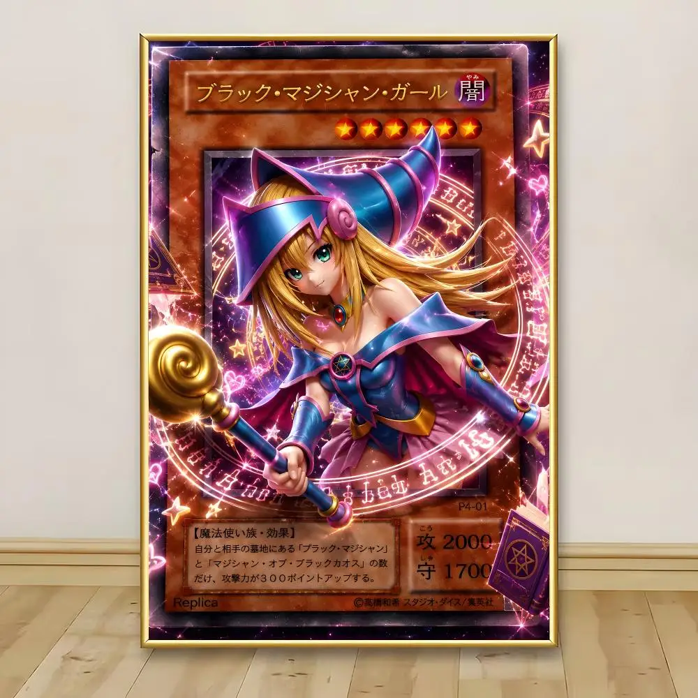 YuGiOh Card Painting Calligraphy Canvas Painting Art For Bathroom, Living Room Home Wall Decor Picture