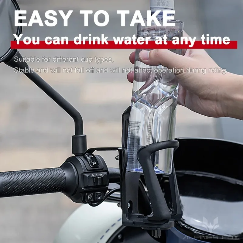 New Width Adjustable Drink Bottle Holder for Motorcycle Scooter ATV Bike Suitable for Bottles