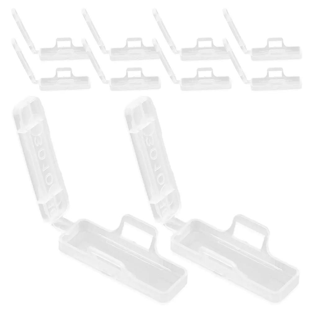 

200 PCS Cable Identification Plate Labels Tag Holder Listing Transparent Plastic Cord