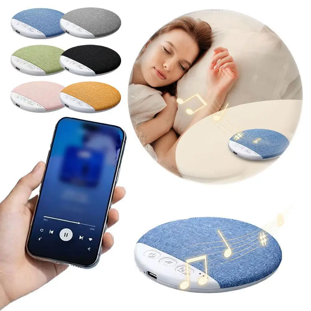 New Upgraded Wireless Under Pillow Speaker Decor Bluetooth Sleep Sound Machine with White Noise 30/60/90 Min Timer for Adult Kid