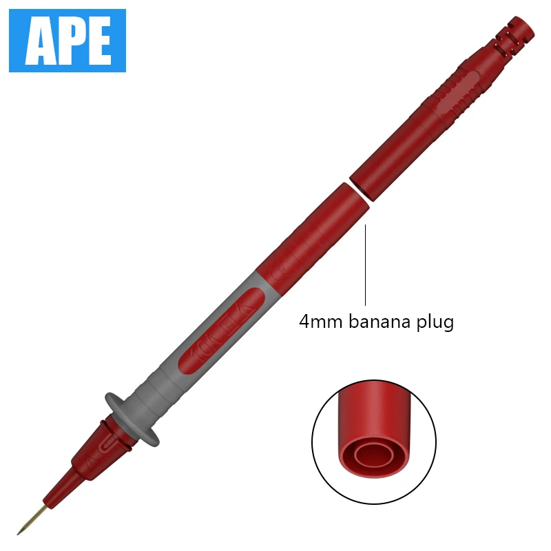 10pcs 1/2mm Multimeter test probe pins with 4mm banana plug,Electrical Connector