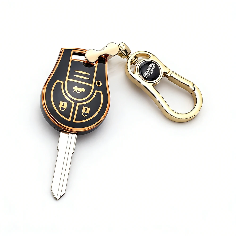 Car Key Case For Nissan Sylphy Cube Juke Rogue Micra Qashqai Altima Maxima Sentra Versa Transmiter 2/3 Buttons Cover Key Chain