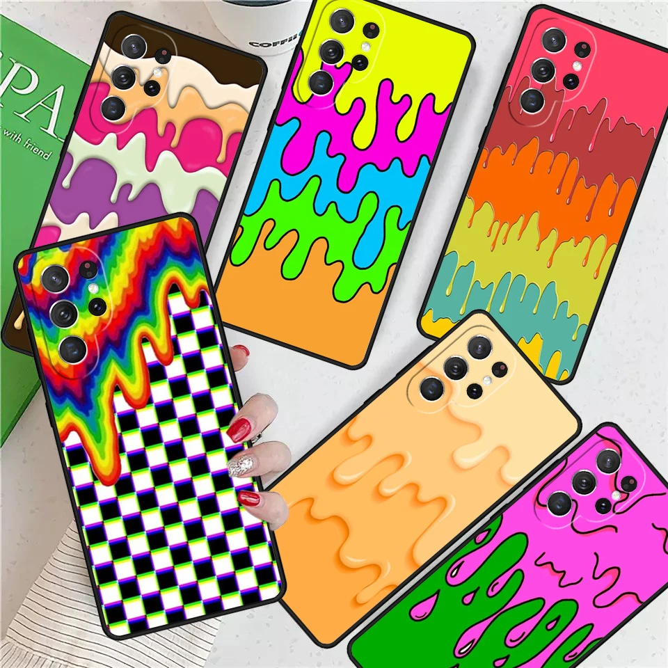 

Пастельный Радужный чехол для Samsung Galaxy S24 Ultra S21 S22 S8 S9 S10E Note 10 20 Plus FE S23