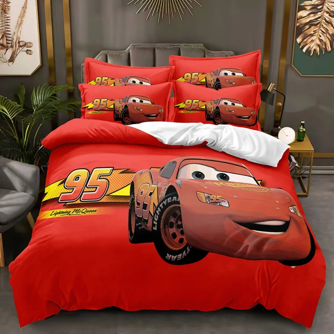 

Комплект постельного белья Lighting mcqueen, постельное белье для мальчиков Disney, постельное белье в подарок, детский тематический Комплект постельного белья, пододеяльник с мультяшными машинками