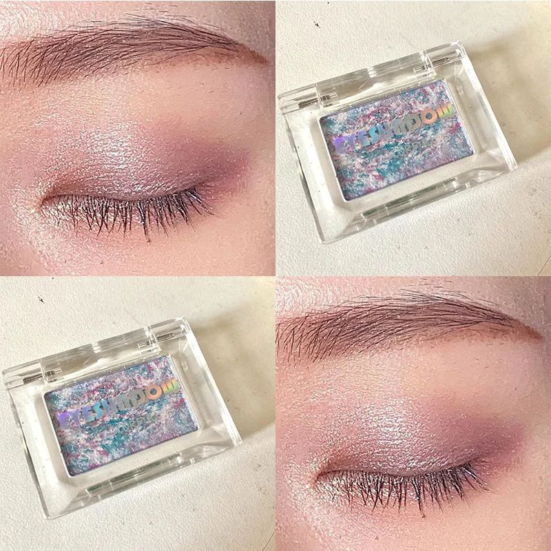Makeup Eyeshadow Cream Silky Waterproof Soft Eye Shadow Pigment Green Blue Purple Monochrome Glitter Eyeshadow Yellow Matte Nude