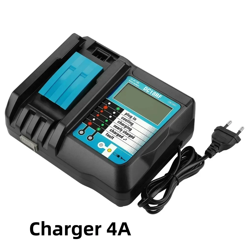 100% original 18V 21700 Makita battery,14Ah, suitable for Makita BL1880 BL1860 BL1850 BL1840 BL1830 battery. 4A charger