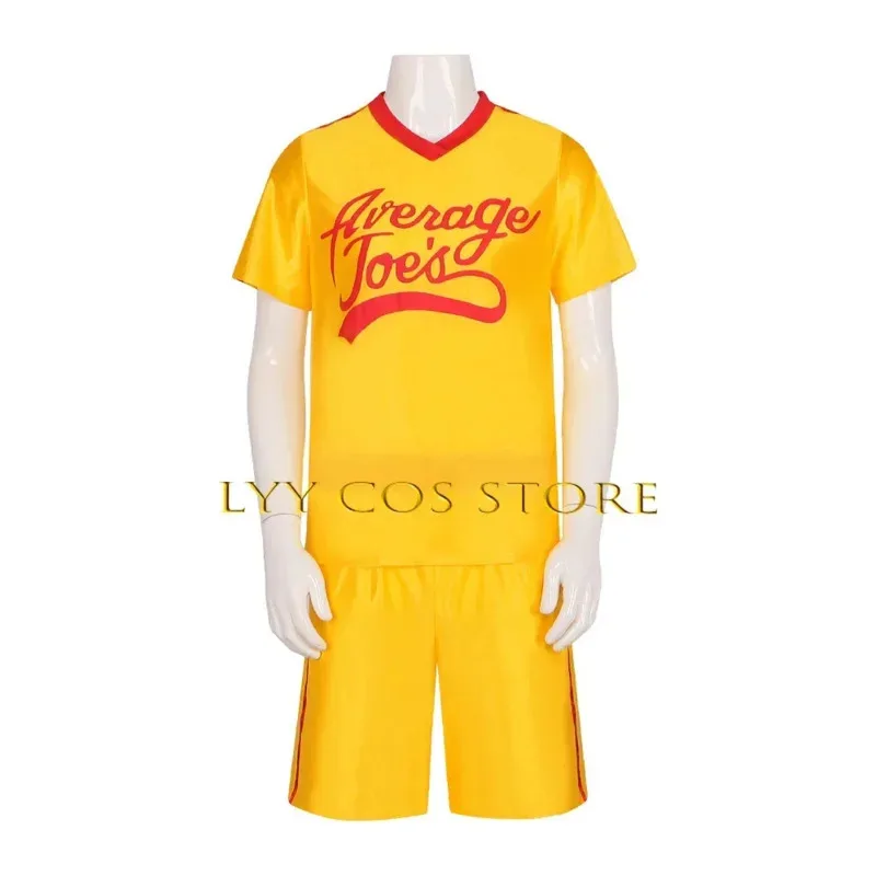 Anime Crazy Dodgeball Cosplay Yellow Jersey Adult  Average Joe's Uniform Costume Dodgeball Sweat Suit Competition Outfit Women
