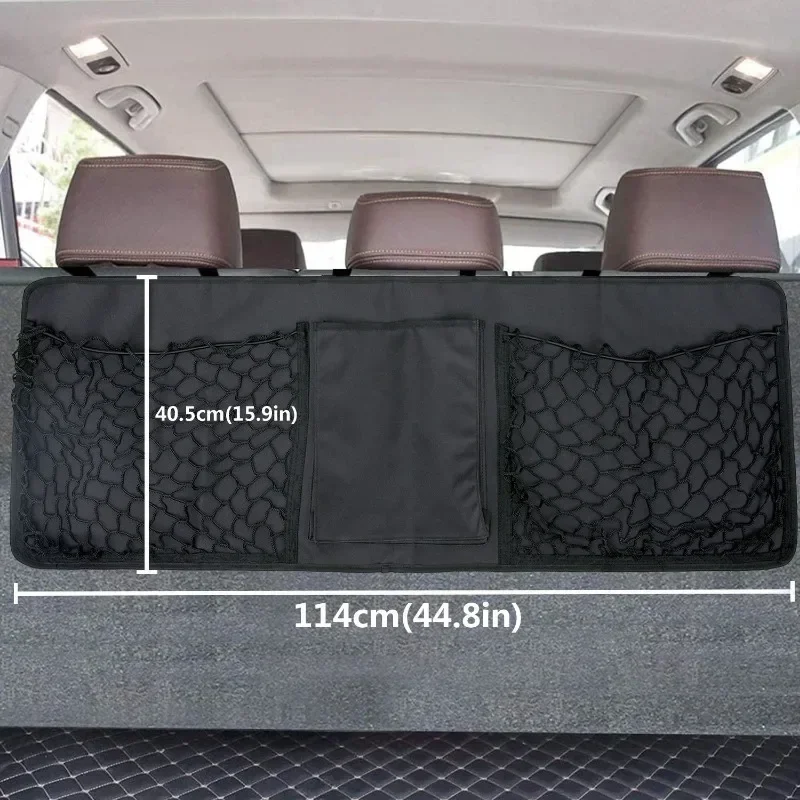 

Car Trunk Organizer,Super Capacity Car Organizer for SUV Truck Cargo,Hanging Car Storage Organizer,Automotive Cargo Nets Pocket