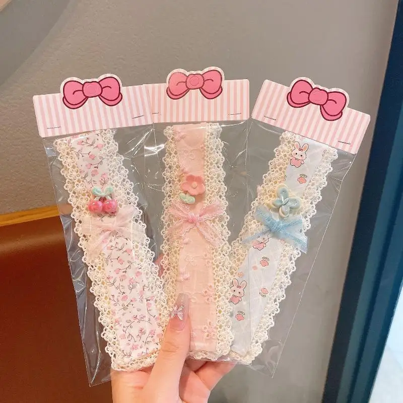 1 Stück Baby-Haaraufkleber mit kleinen Blumenmuster, Haarband für Kinder, Pony-Sticker, süße Kopfbedeckung für Mädchen – Detail 2