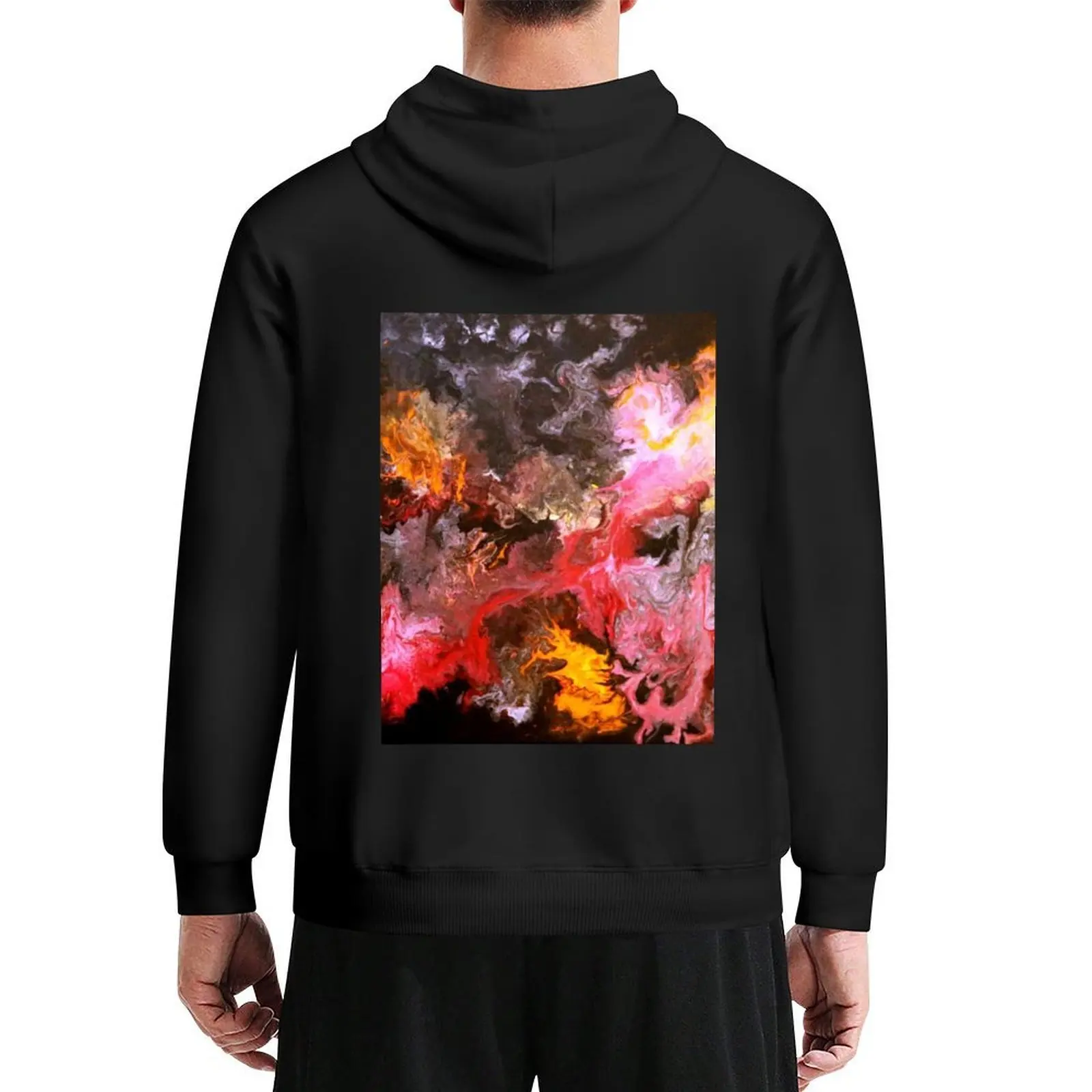 

Cotton Candy, abstract Art multicolor Hoodie hooded shirt mens clothing men clothes anime clothing hoodie men