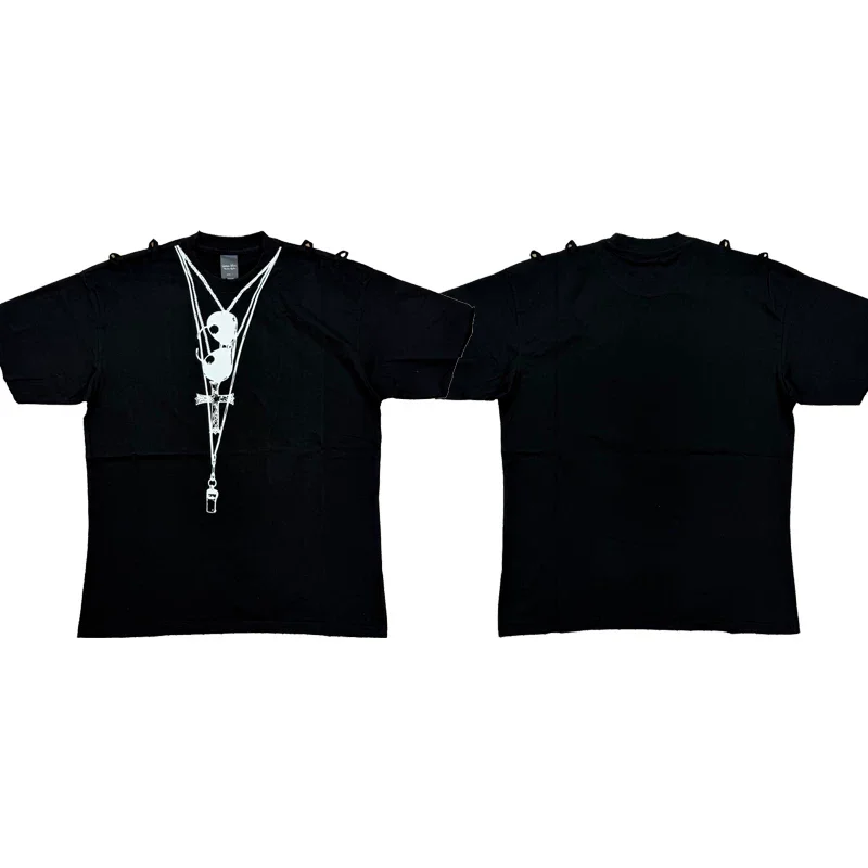 New Men Number nine Welcome The Shadow Necklace T Shirts T-Shirt Hip Hop Skateboard Street Cotton T-Shirts Tee Top US size F37