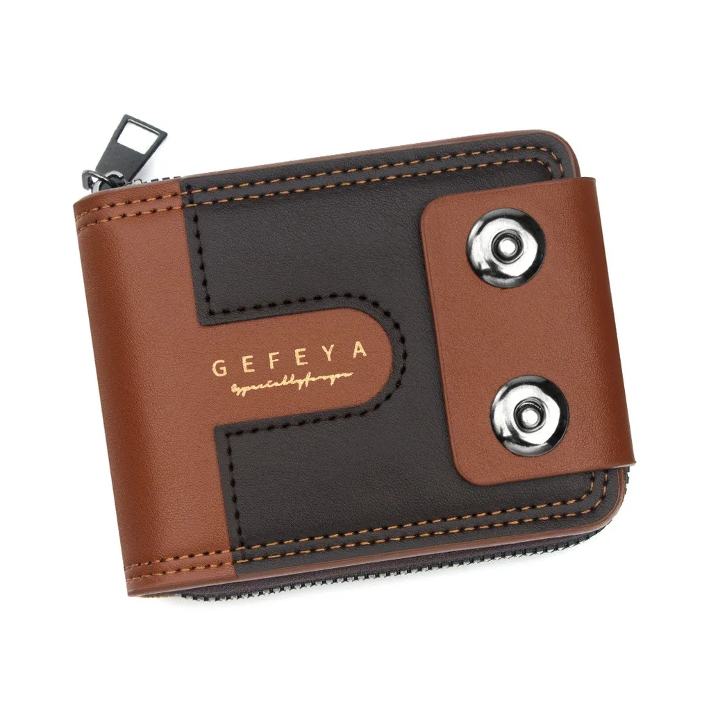 Dual Magnetic Wallet Lightweight Multi Card Slot Wallet Colorblock Wallet Colorblock For Shopping Gift Option Casual Scenarios