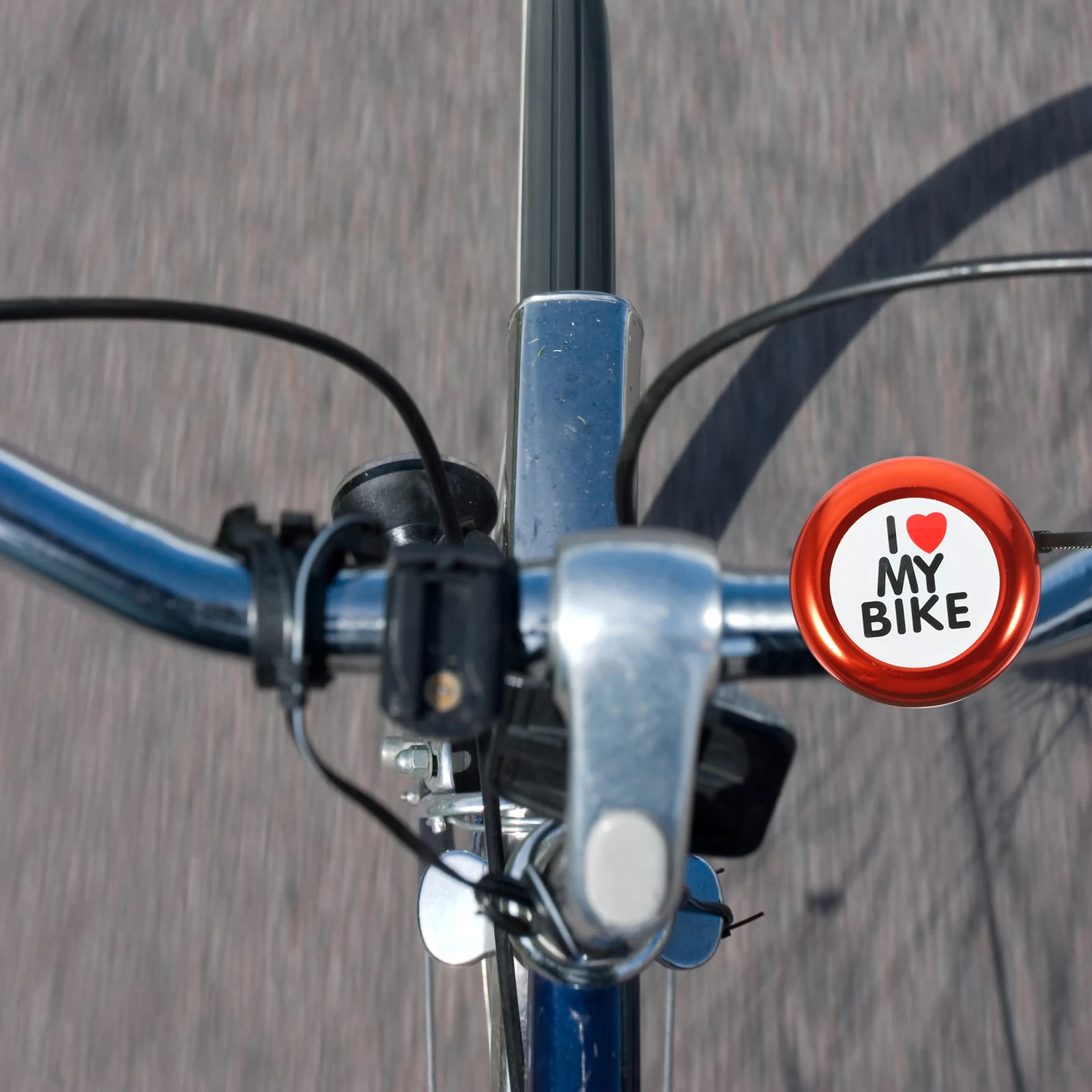 Safe Aluminum Bike Bell Ring Bell Warning Horn Printed Accessory for 22mm Pipe Handlebar Mountain Road Use