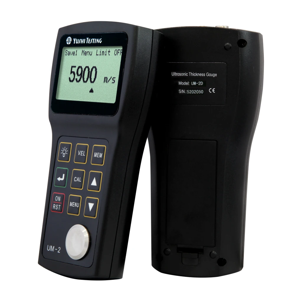 

YUSHI Ultrasonic Thickness Gauge UM-2D NDT Through Coating 0.01mm 0.8 - 300mm Stores 500 Thickness Values Factory