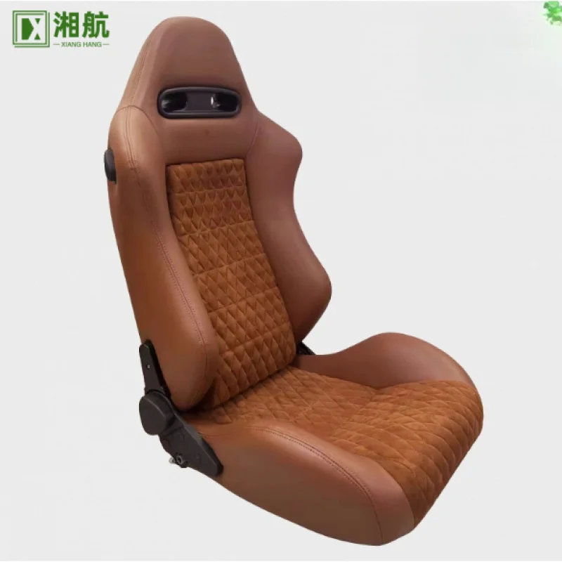 

Suitable for Game Seat Simulator Sport Car Racing Made Fiberglass Carbon Fiber Bucket Seats PVC Fabric with