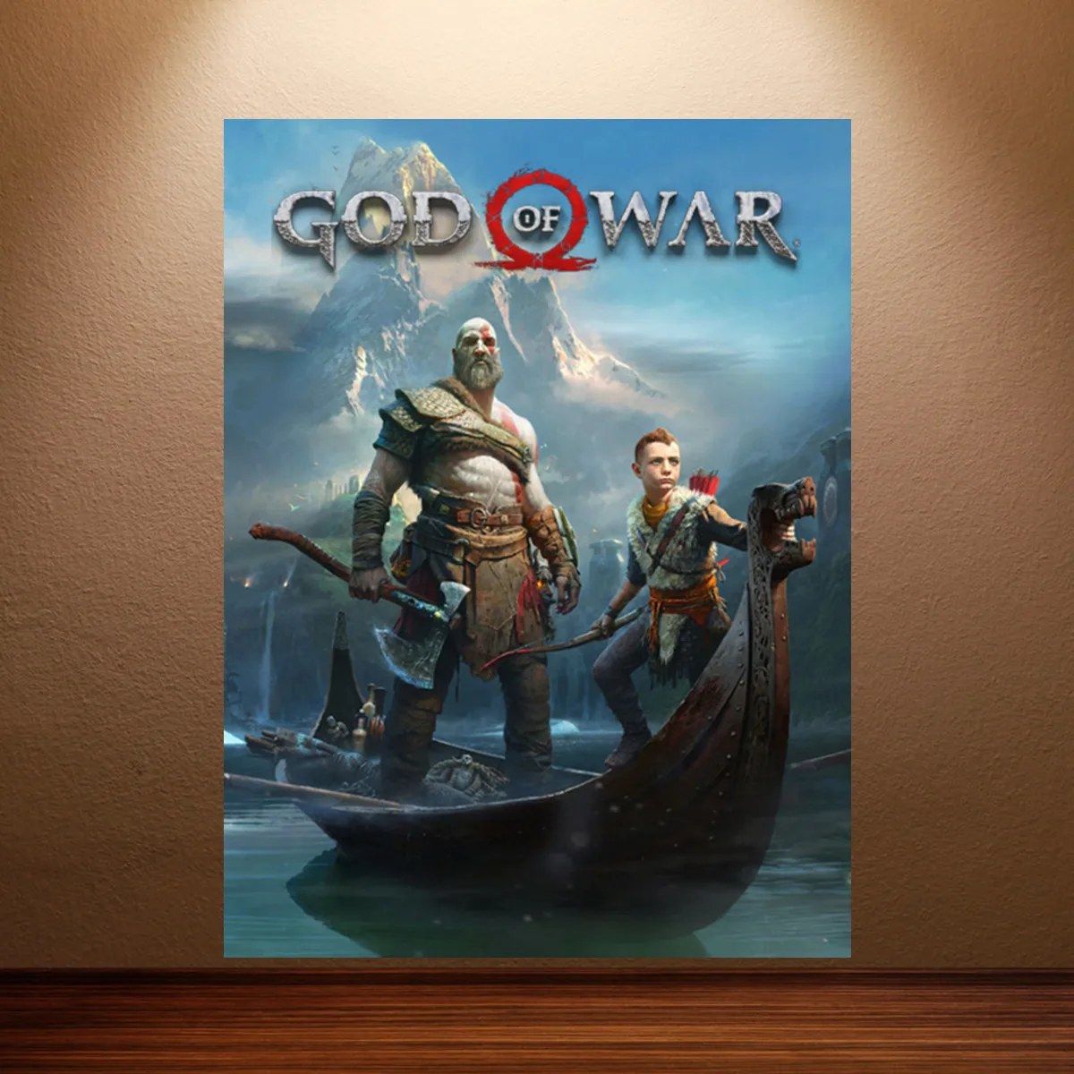 Kratos Poster God of War Game Poster Classic Video Games Poster Canvas Wall Painting Game Room Wall Decor Room Wall Art Sticker