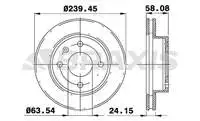 AE0619 for brake disc mirror SIERRA II 1.6 1.81.8td