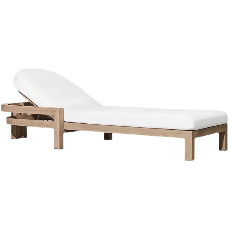 Waterproof Outdoor Pool Lounger Sunscreen Beach Chair for Villa Courtyard Hotel Hot Spring Swimming Area