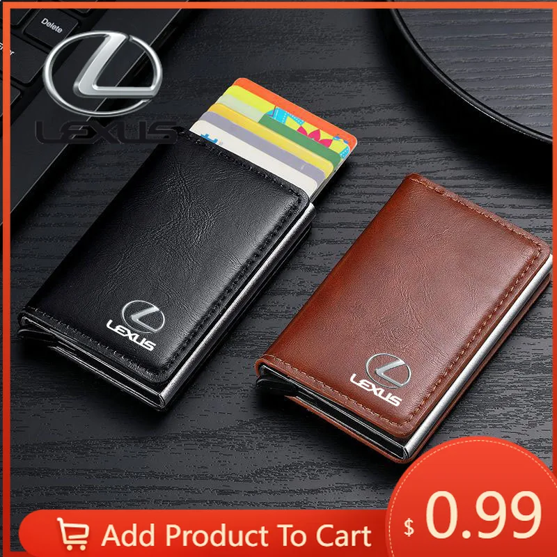 

Наклейки для интерьера автомобиля, 1 шт., кожаный чехол-кошелек для водительских прав, кредитных и ID-карт для Lexus ES RX NX LS UX LM LX GX LC RZ IS C
