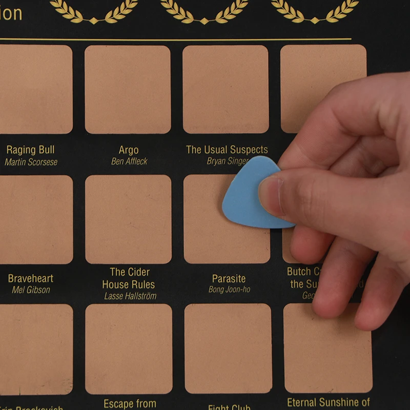 100 فيلم خدش ملصق فيلم خلفيات جدار تزيين لمحبي الأفلام