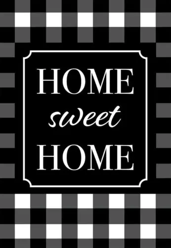 Briarwood Lane - Home Sweet Home Checkers Spring Garden Flag - GFBL-G01284