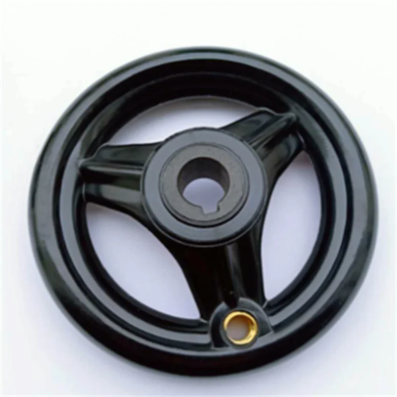 Imagem -04 - Fresadora Torno Cnc Spoked Mão Roda Ondulada Redonda Baquelite Três Volante 100 125 160 200 250 mm Preto